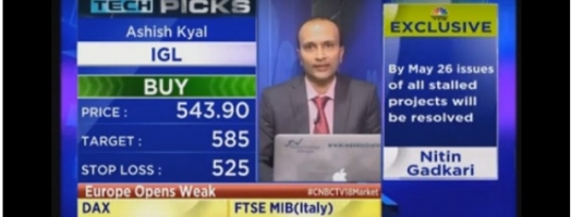 Trading Strategy on IGL, LIC H FIN., TITAN Co., TVS Motor by Ashish Kyal on CNBC TV18